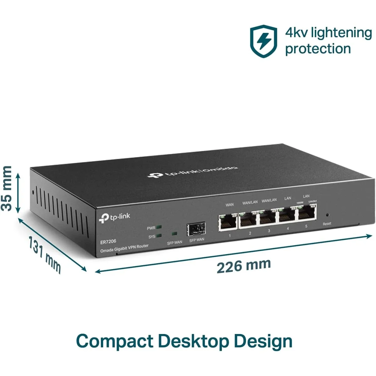 TP-LINK ER7206 Multi-WAN Professional Wired Gigabit VPN Router - Image 6