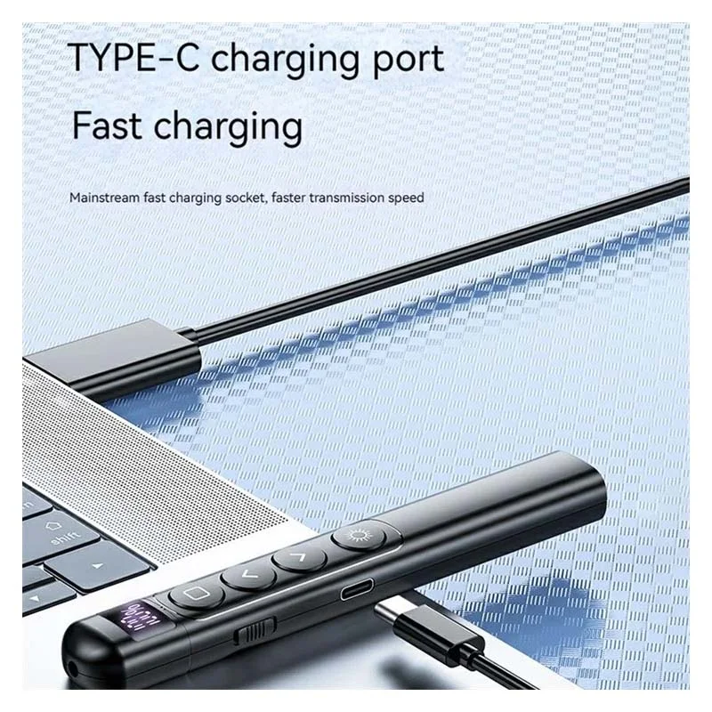 ريموت عروض تقديمية S7 لاسلكي مع مؤشر ليزر أحمر ومستقبل USB لـ PowerPoint - Image 6