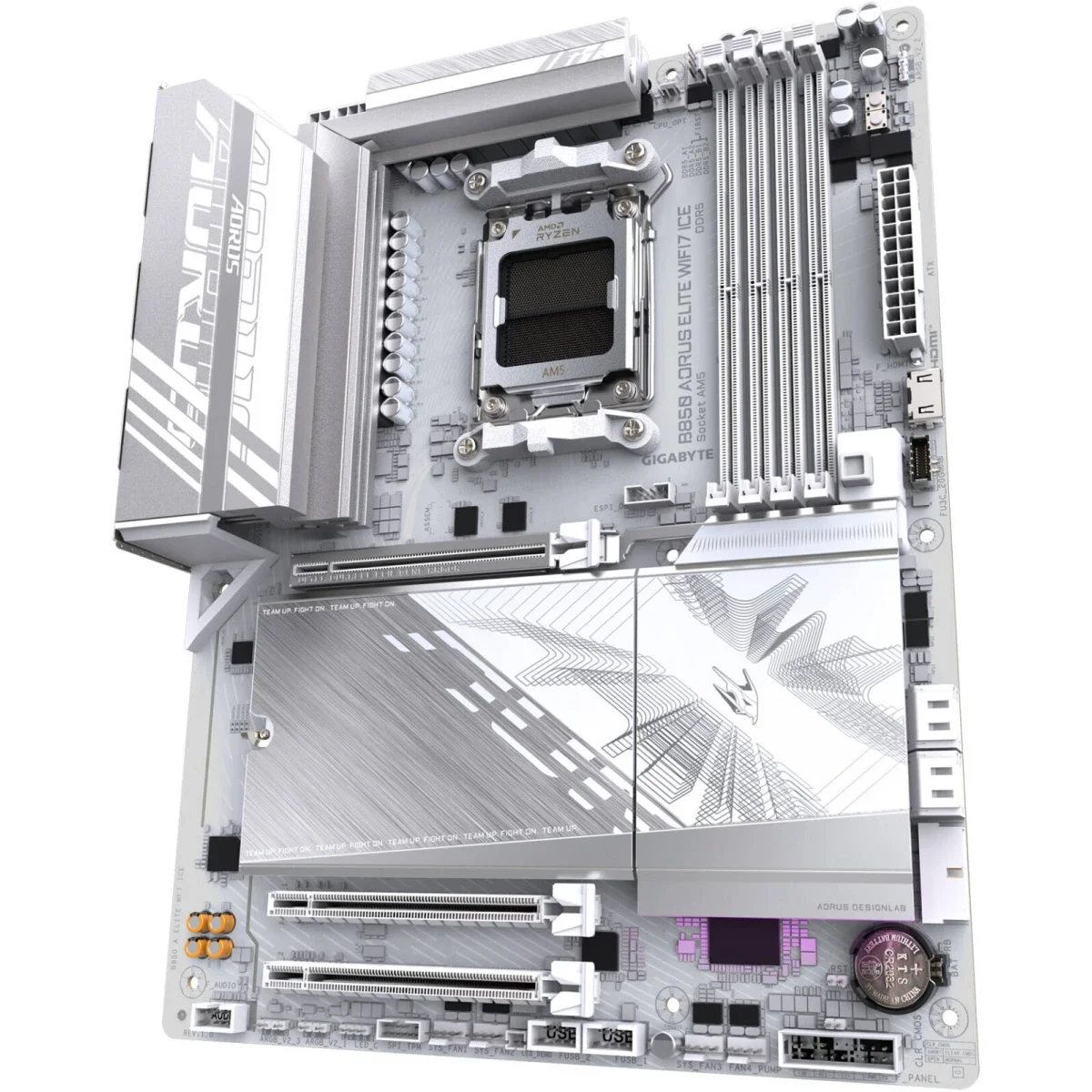 GIGABYTE AM5 ATX DDR5 Wi-Fi 7 Motherboard B850 AORUS ELITE WIFI7 ICE - Thumbnail 4