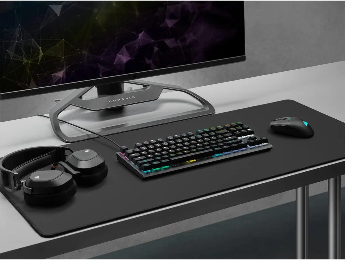 كيبورد ألعاب Corsair K60 PRO TKL RGB بدون لوحة أرقام بسويتشات OPX بصرية ميكانيكية – CH-911D01A-NA - Image 6