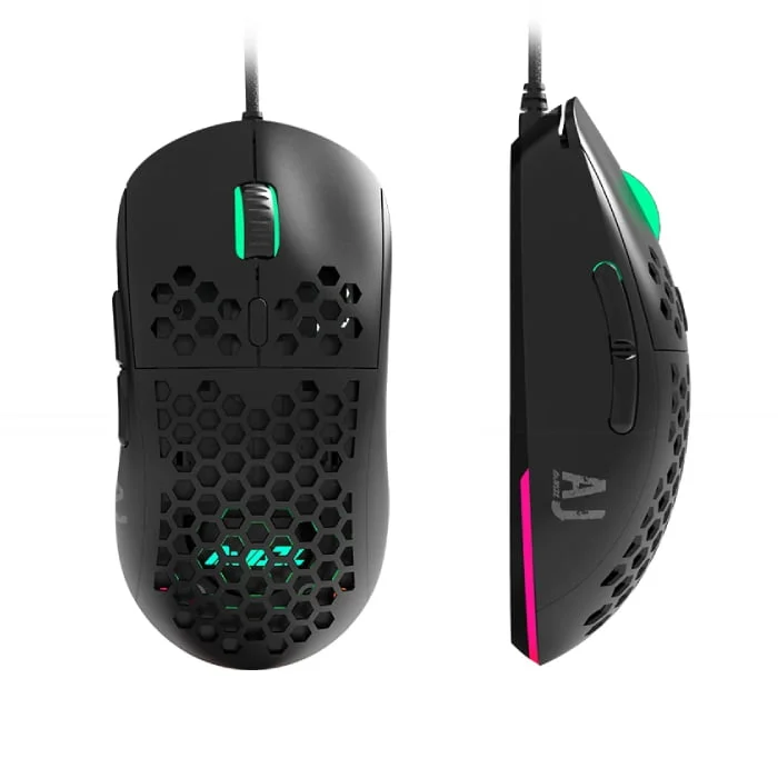 AJAZZ AJ380R Wired Gaming Mouse – Black – 12400 DPI – 220 IPS - Image 7