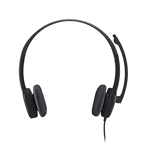 سماعة رأس Logitech H110 ستيريو سلكية مع ميكروفون - Thumbnail 6