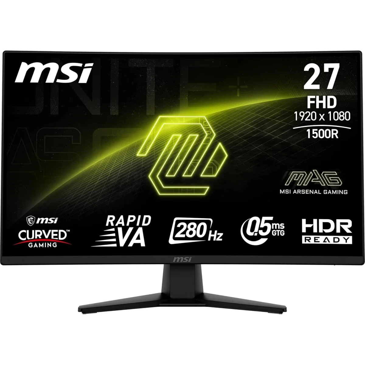 MSI MAG 274CXF 27-inch Curved Gaming Monitor, FHD, 280Hz, 0.5ms, VA