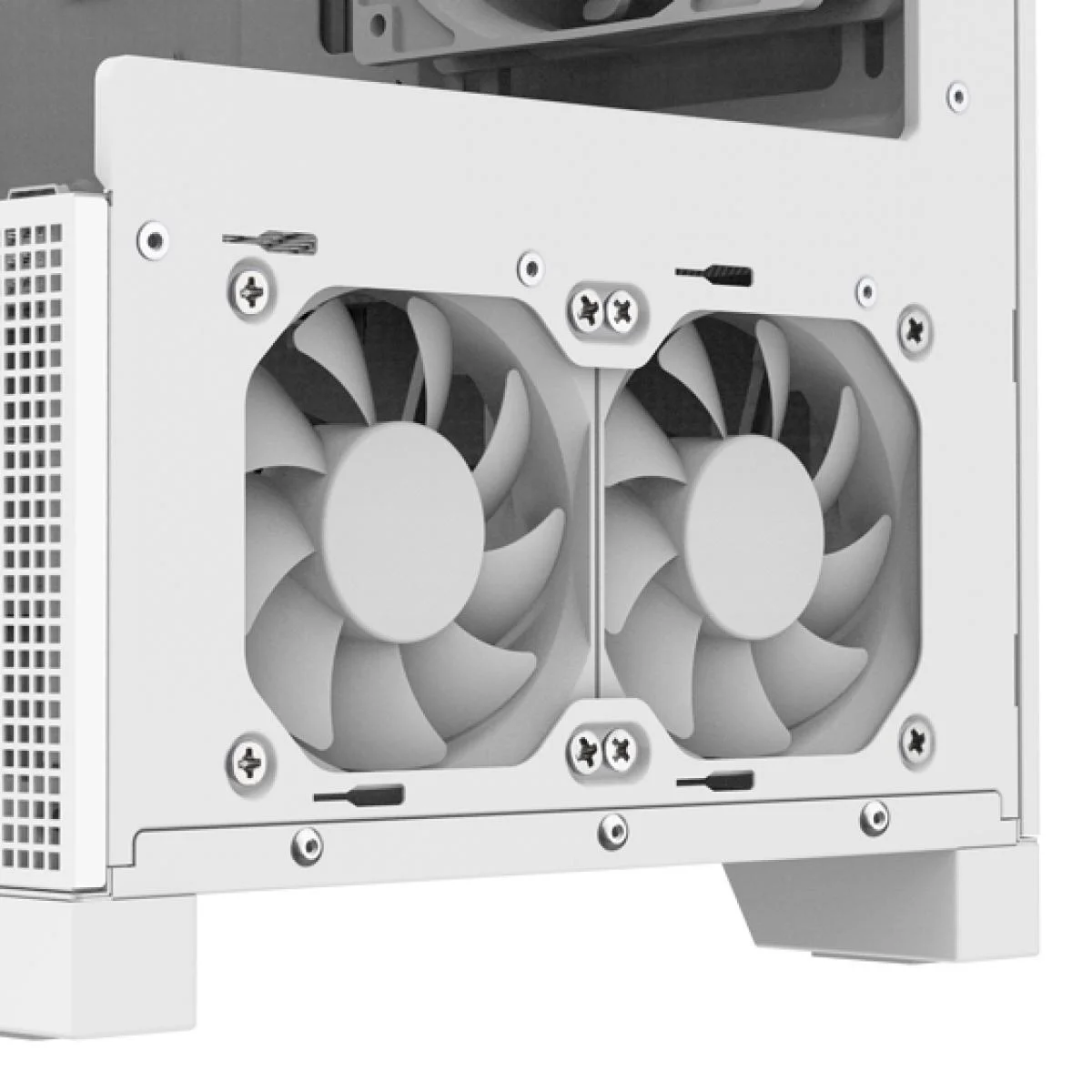 SilverStone Lucid 05 White ARGB ATX Mid-Tower Gaming Case with 270° Panoramic Glass - Image 4