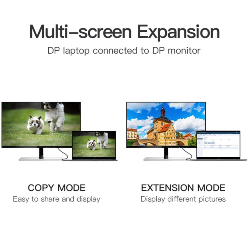 كيبل Vention HACBG DisplayPort 1.2 ذكر إلى ذكر بطول 1.5 متر - Thumbnail 7