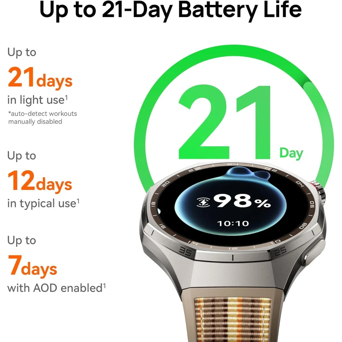 ساعة ذكية HUAWEI WATCH GT 6 Pro GPS مقاس 46 مم بشاشة AMOLED 1.47 إنش - Image 10