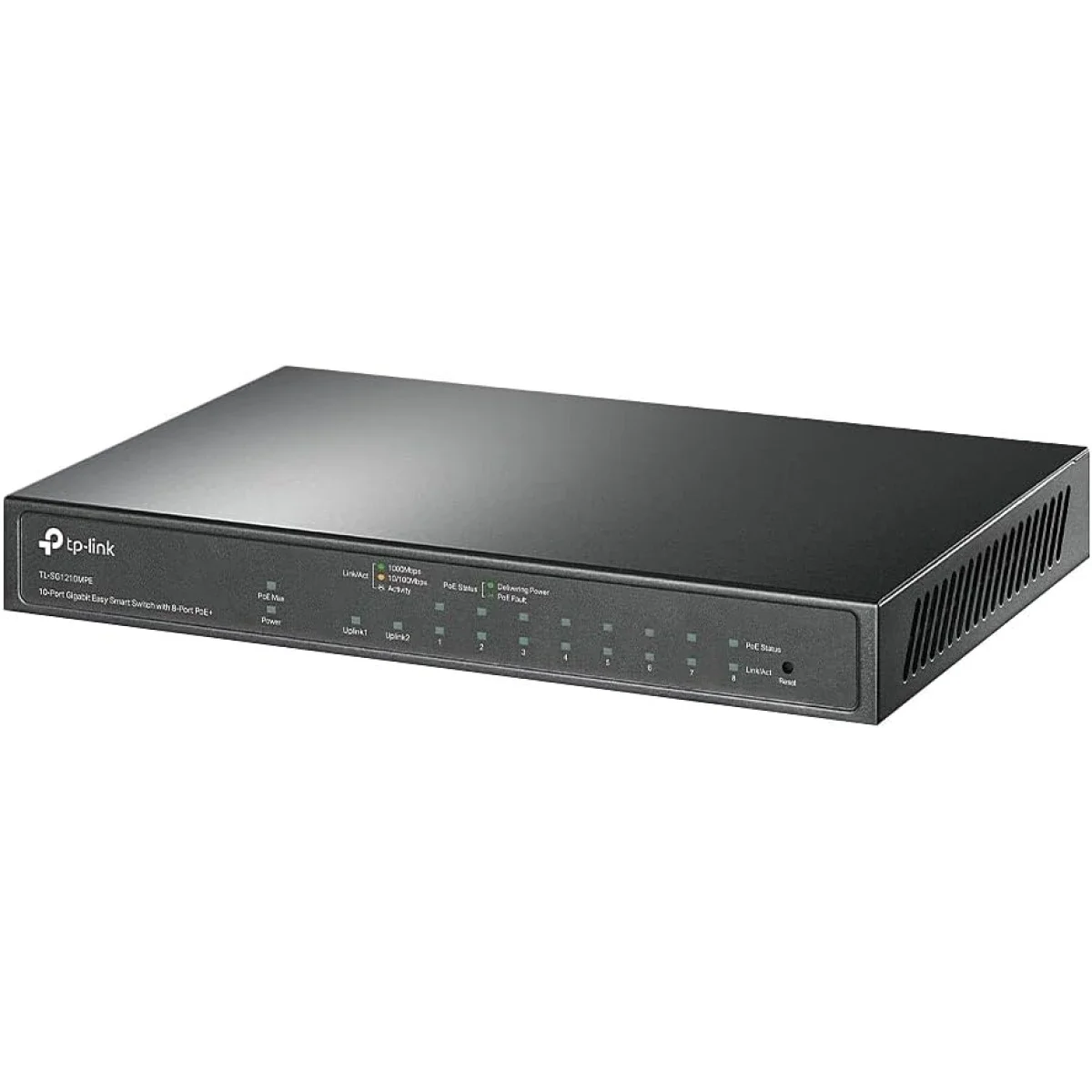 سويتش شبكة TP-LINK TL-SG1210MPE جيجابت 10 منافذ سهل الإدارة مع 8 منافذ PoE+ بقدرة 123W - Image 2