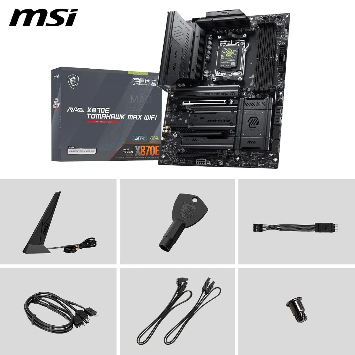 MSI MAG X870E Tomahawk MAX WiFi ATX AM5 DDR5 Wi-Fi 7 Motherboard - Image 6