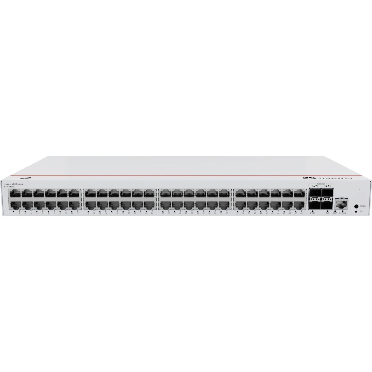 سويتش شبكات HUAWEI eKit S310-48T4X مُدار L2+ بـ 48 منفذ جيجابت و4 منافذ SFP+ 10G - Thumbnail 2