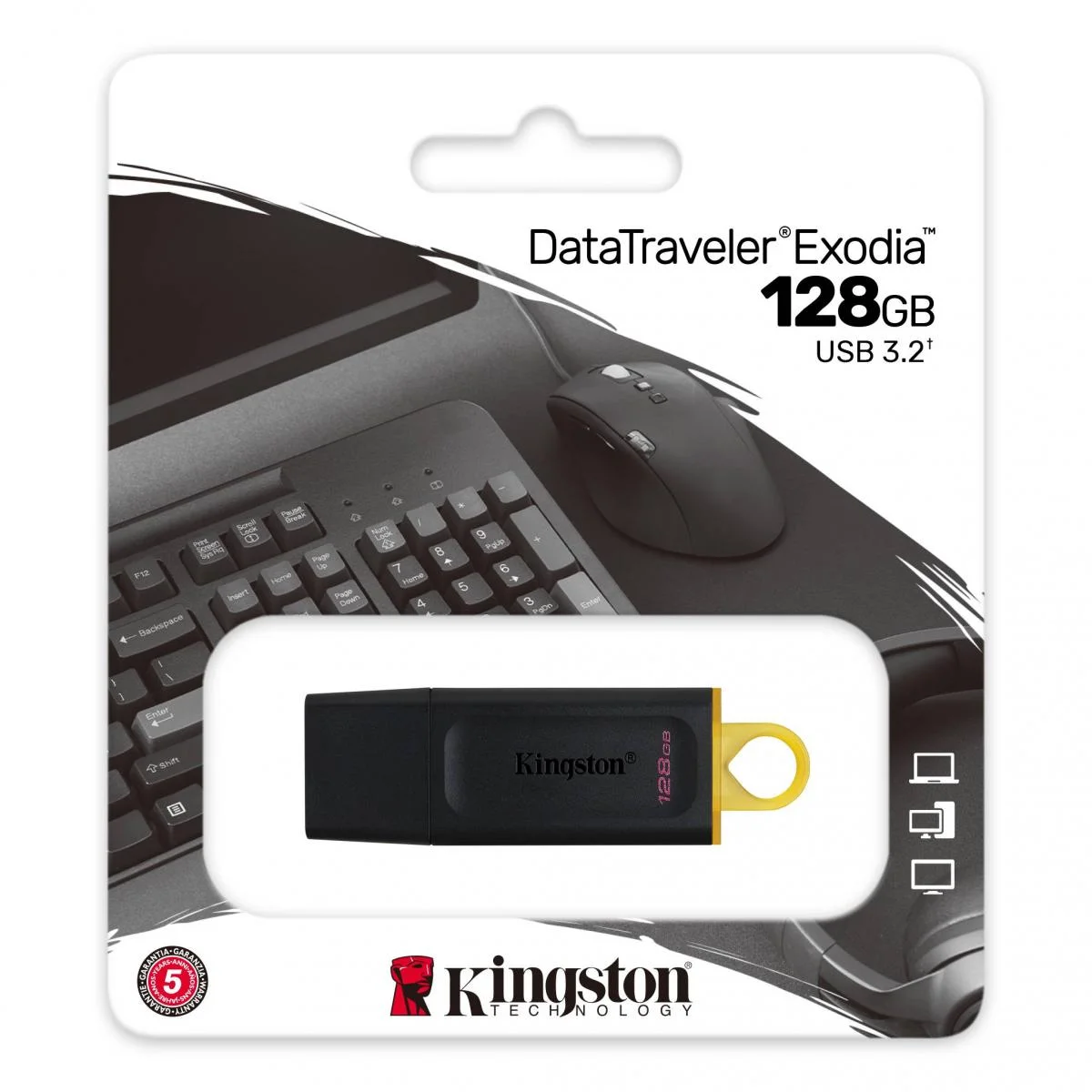 فلاش ميموري Kingston DataTraveler Exodia 128GB USB 3.2