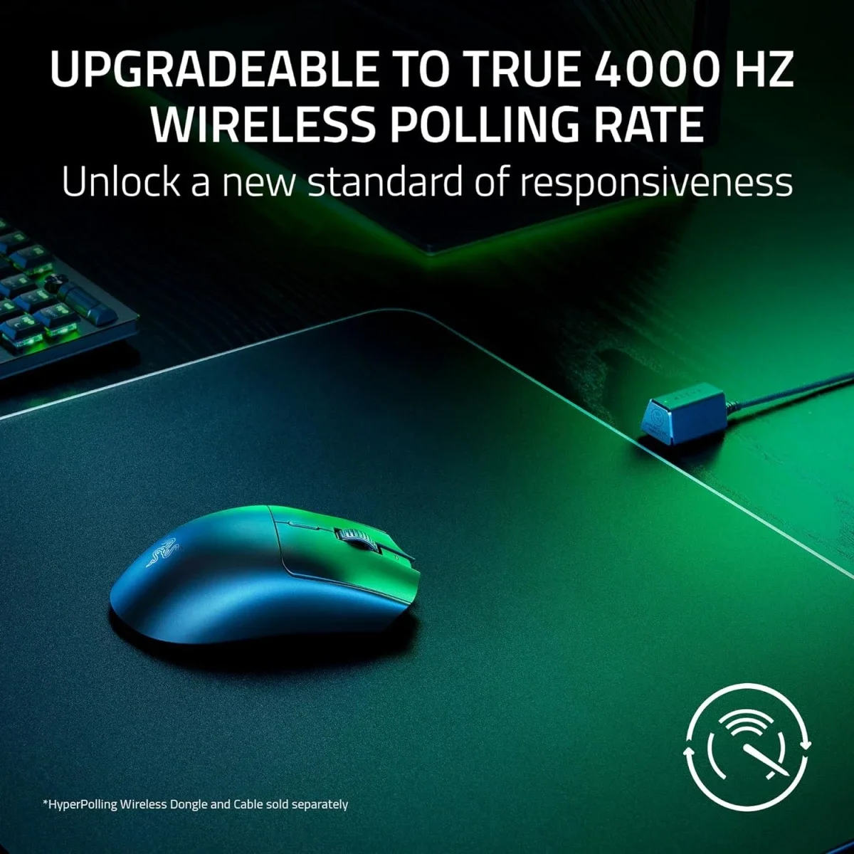 Razer Viper V3 HyperSpeed Wireless Esports Mouse, 82g, 30K DPI - Thumbnail 7