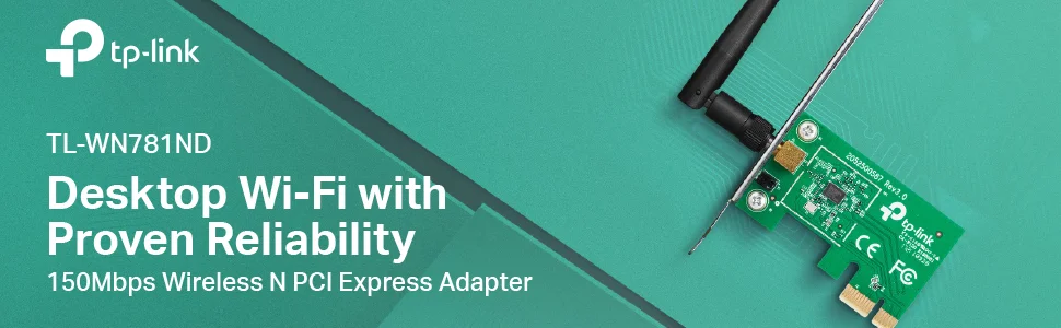 TP-LINK TL-WN781ND Wireless PCI Express Adapter 150Mbps - Image 5