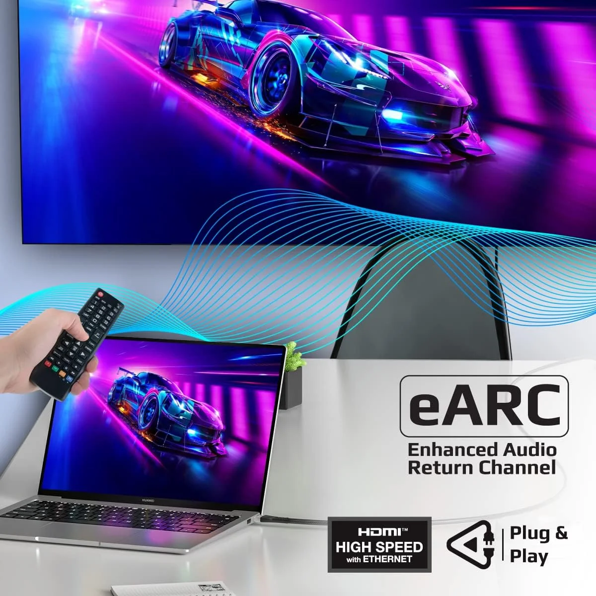 Promate PrimeLink8K-300 HDMI 2.1 Cable 3m, 48Gbps, 8K@60Hz - Thumbnail 5