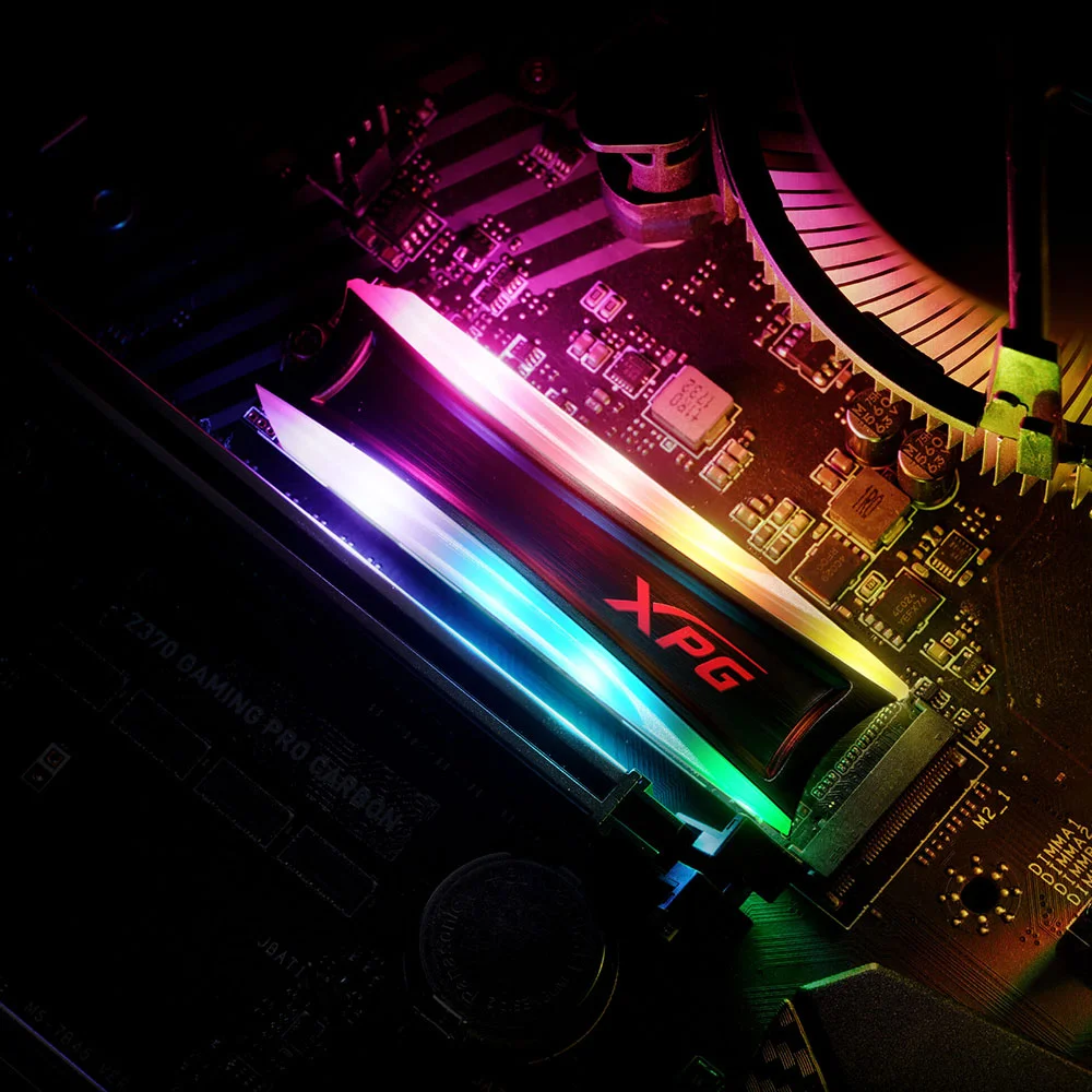 قرص SSD داخلي XPG S40G بسعة 256GB وإضاءة RGB وPCIe Gen3x4 NVMe M.2 2280 - Image 2