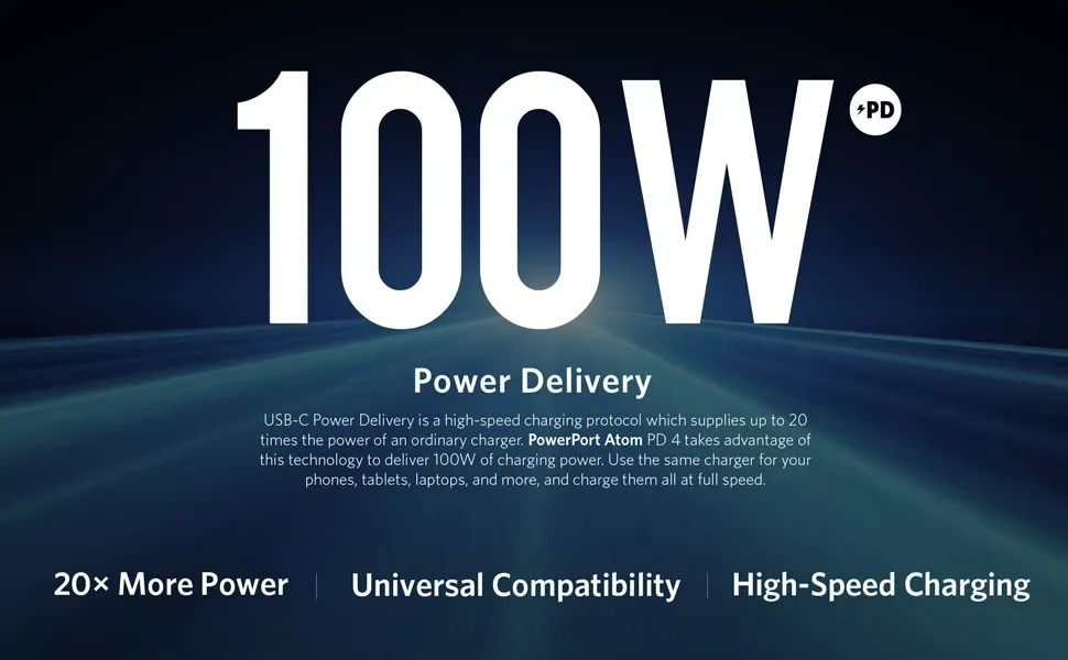Anker PowerPort Atom PD 4 100W 4-Port USB-C Charging Station White - Thumbnail 8