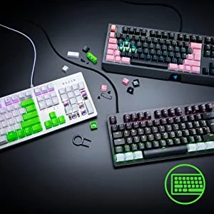 Razer Doubleshot PBT Keycap Upgrade Set for Mechanical & Optical Keyboards - Green - Thumbnail 12