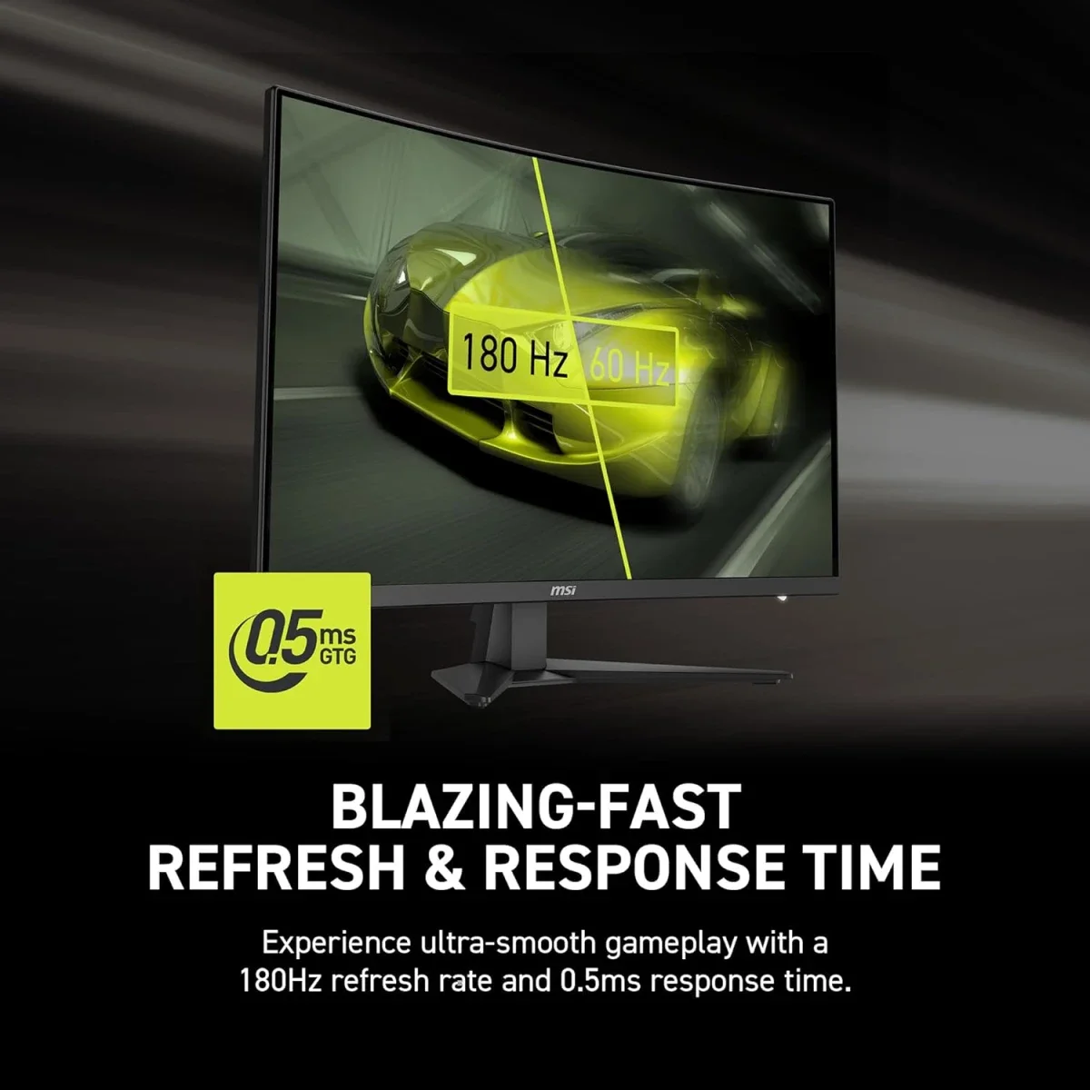 شاشة ألعاب MSI منحنية 32 إنش QHD 2K 1440p بتردد 180 هرتز وزمن استجابة 0.5 مللي ثانية MAG 321CQF E18 - Thumbnail 3