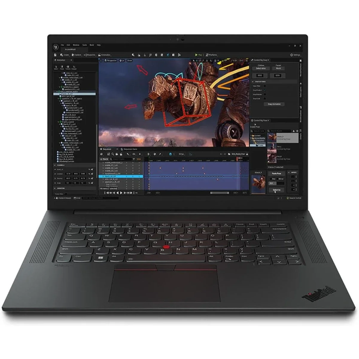 لابتوب Lenovo ThinkPad P1 Gen 6 محطة عمل متنقلة 16 إنش Intel Core i7-13800H RTX 2000 Ada رام 16GB SSD 512GB أسود - Image 2