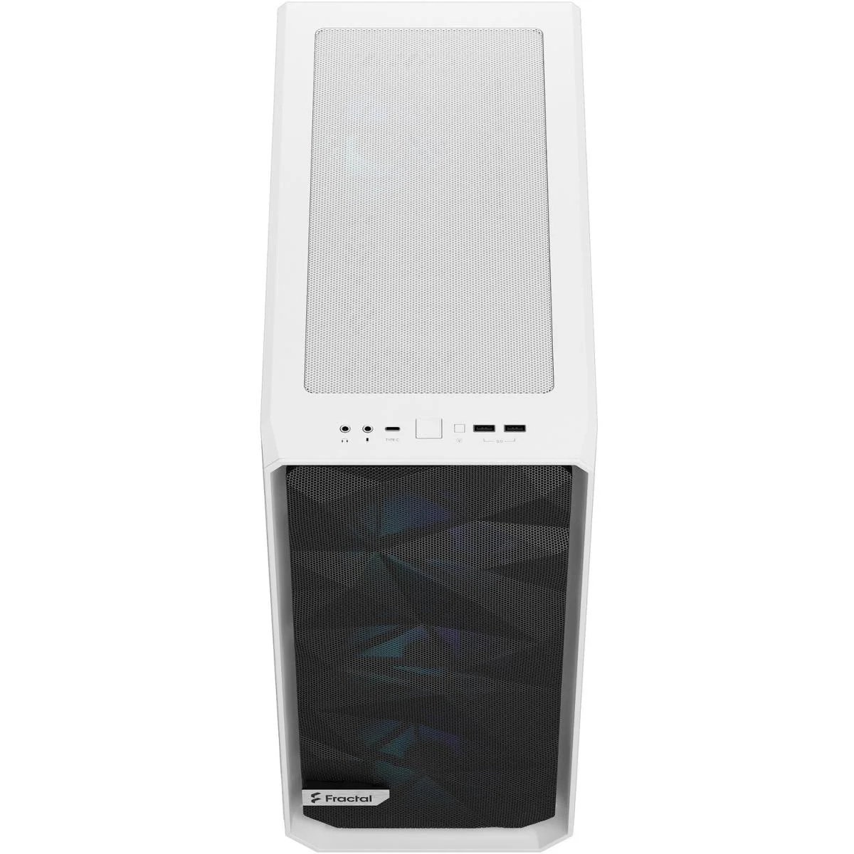 Fractal Design Meshify 2 Compact RGB Mid-Tower Gaming Case White TG Clear Tint - Image 2