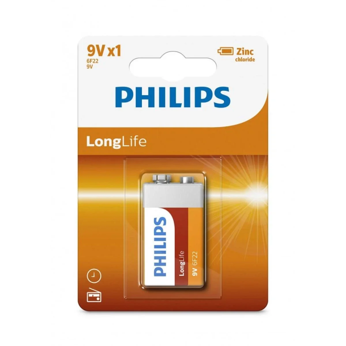 بطارية Philips Extra Zinc Chloride فائقة التحمل 9 فولت