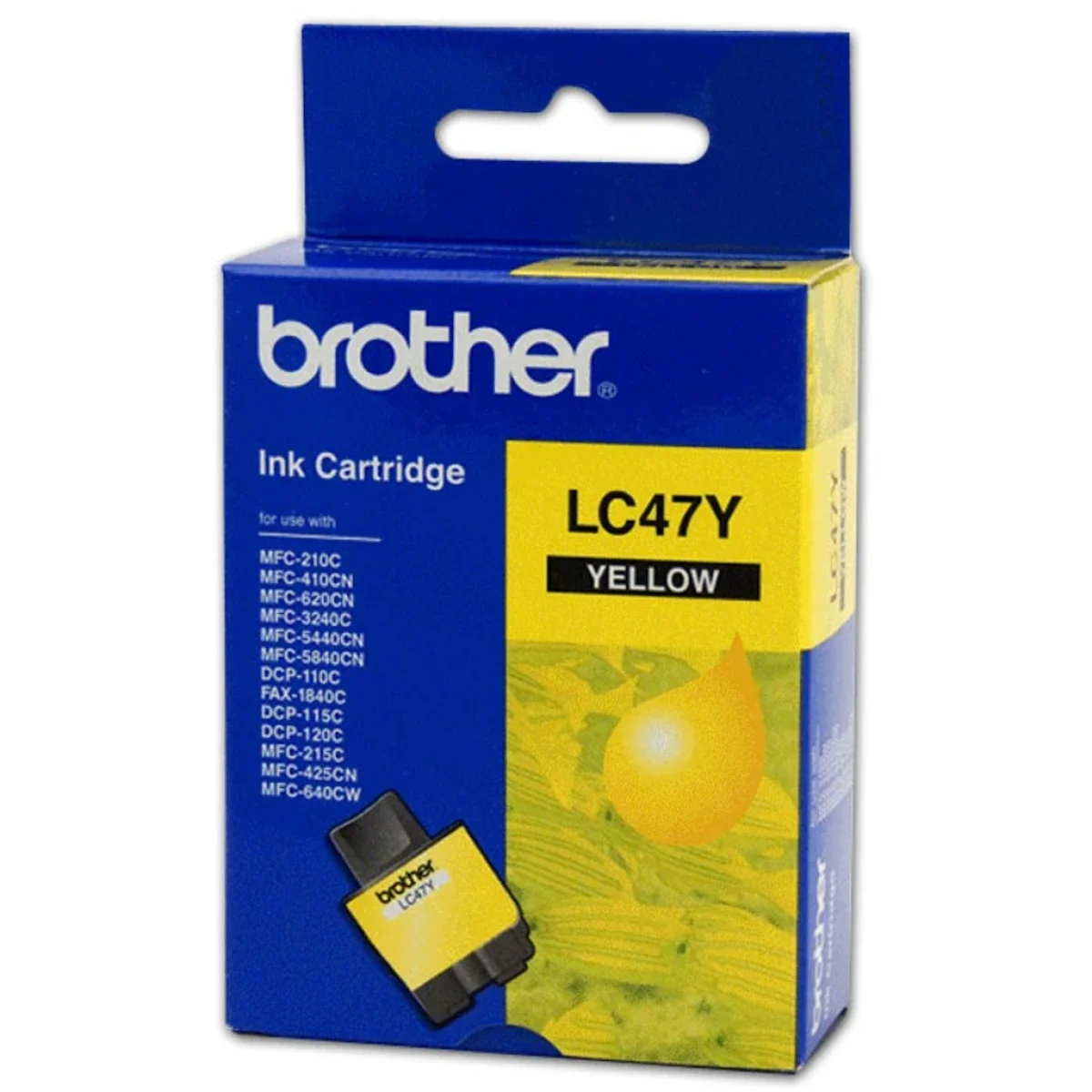 خرطوشة حبر Brother LC-47Y أصلية باللون الأصفر