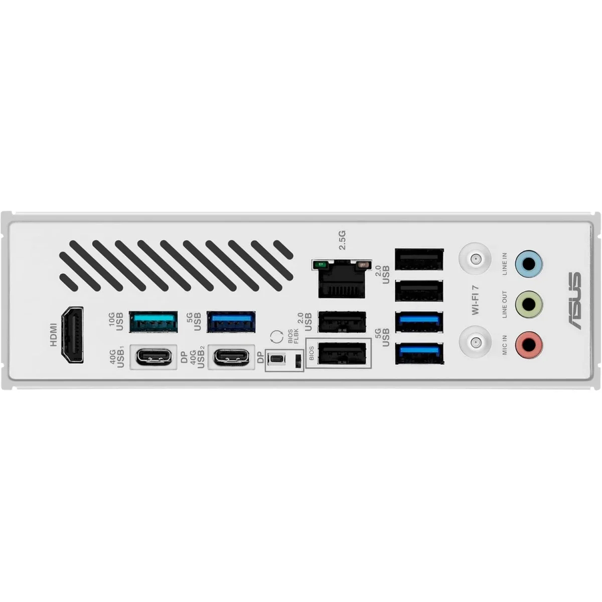 Asus X870 MAX GAMING WIFI7 W AM5 ATX Motherboard, AMD X870, DDR5, 3x M.2, Wi-Fi 7, Bluetooth 5.4, White - Image 6