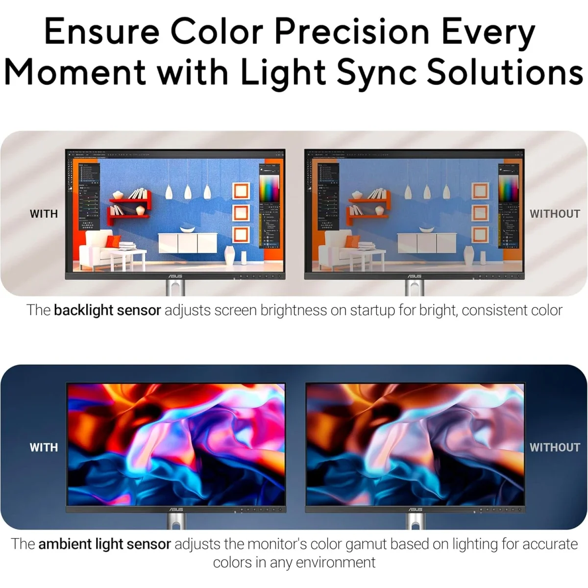 شاشة احترافية Asus ProArt PA32QCV مقاس 32 إنش بدقة 6K ولوحة IPS - Image 8
