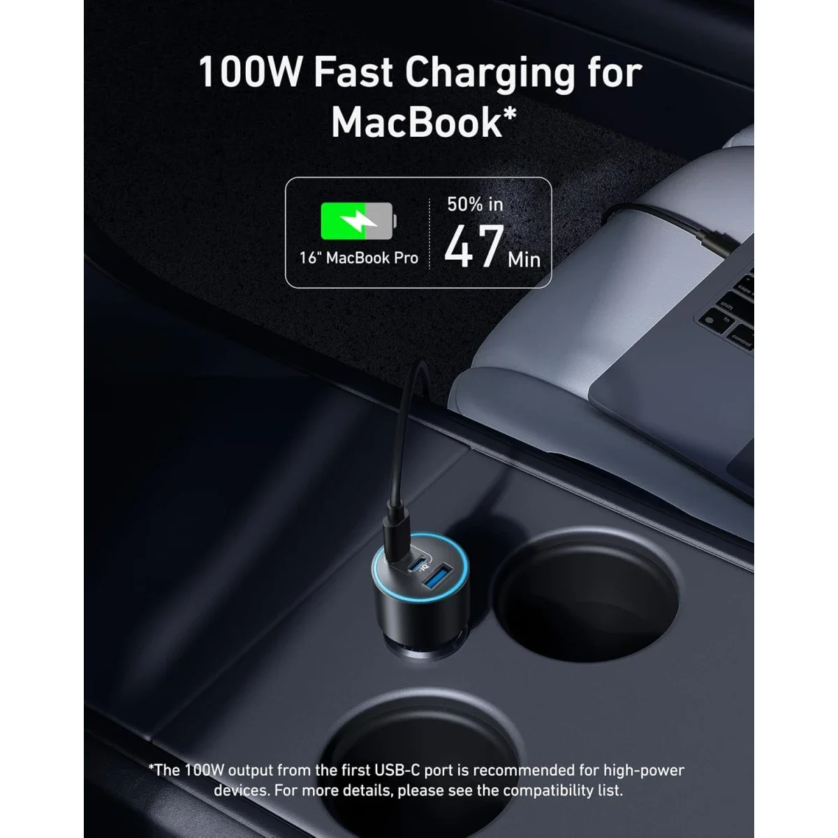 Anker B2737 167.5W 3-Port Ultra-Compact USB-C Car Charger - Image 4