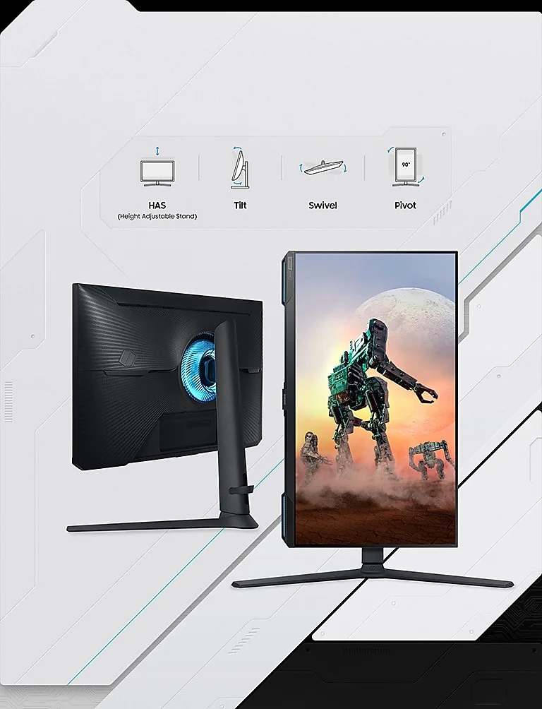 شاشة ألعاب ذكية Samsung Odyssey G7 G70B مقاس 28 إنش بدقة 4K IPS ومعدل 144Hz واستجابة 1ms - Thumbnail 14