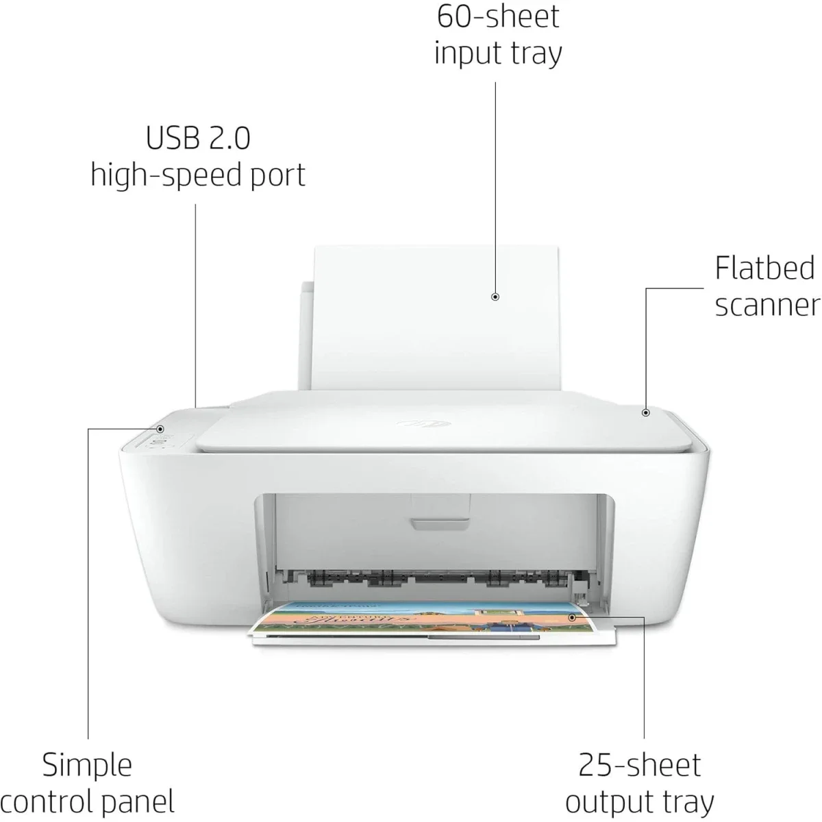 طابعة HP DeskJet 2320 الكل في واحد ملونة نافثة للحبر للمنزل - Image 6