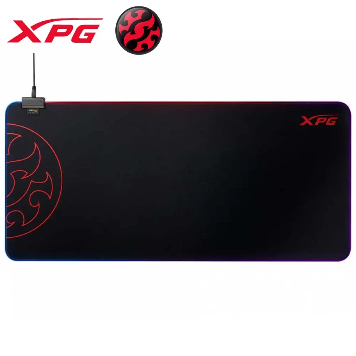 لوحة ماوس ألعاب XPG BATTLEGROUND XL PRIME بإضاءة LED ثنائية اللون
