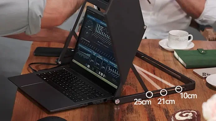 شاشة لابتوب موسعة V2COM Q1 ثلاثية IPS مقاس 15.6 إنش FHD 60 هرتز HDR ودوران 360° - Thumbnail 15