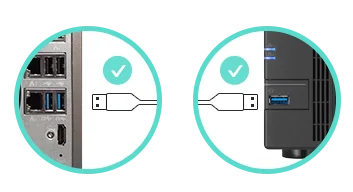 وحدة توسعة NAS Asustor AS6004U بأربع فتحات USB 3.0 تاور - Image 3