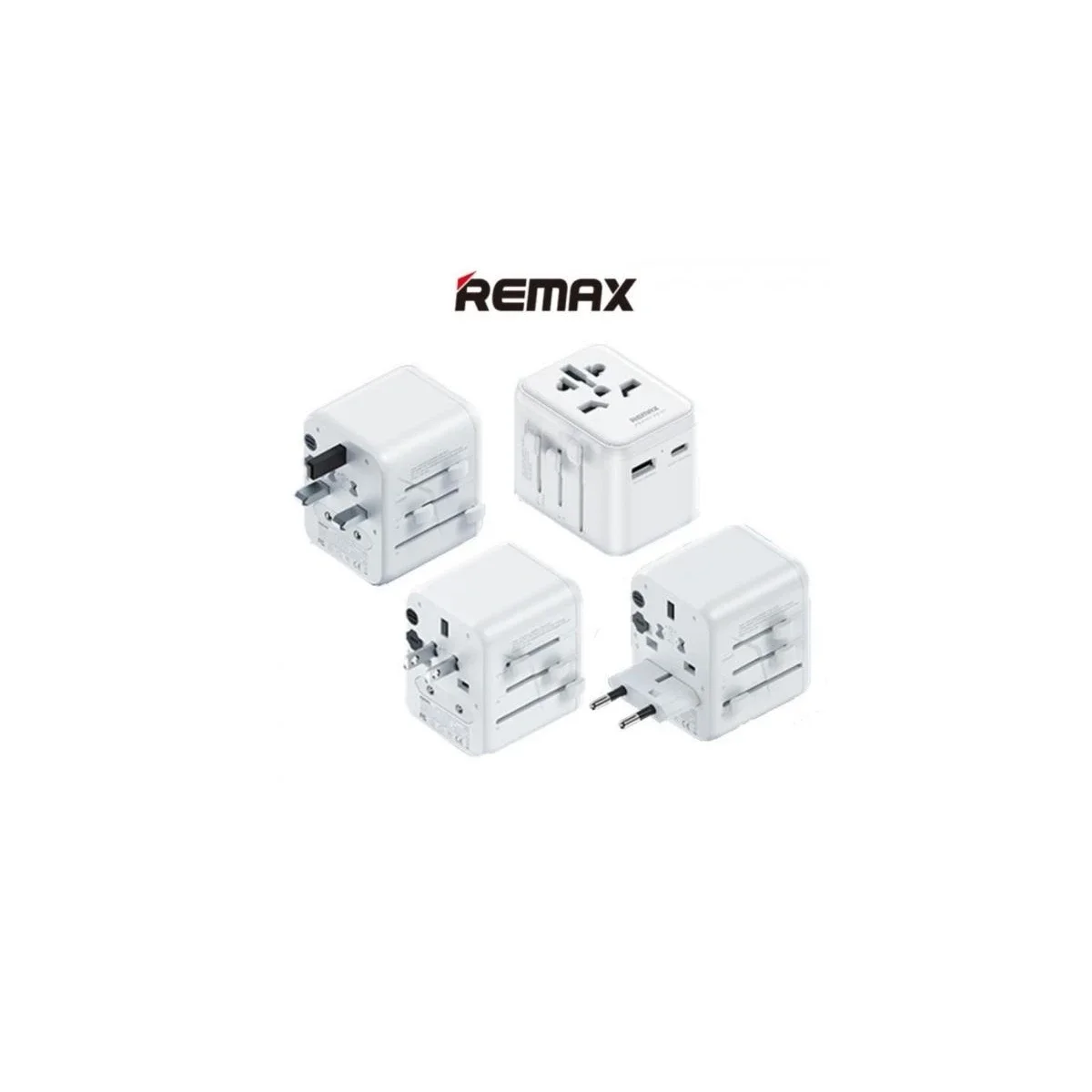 Remax RP-U23 Multi Travel Adapter 12W 2.4A Type-C & USB Charger