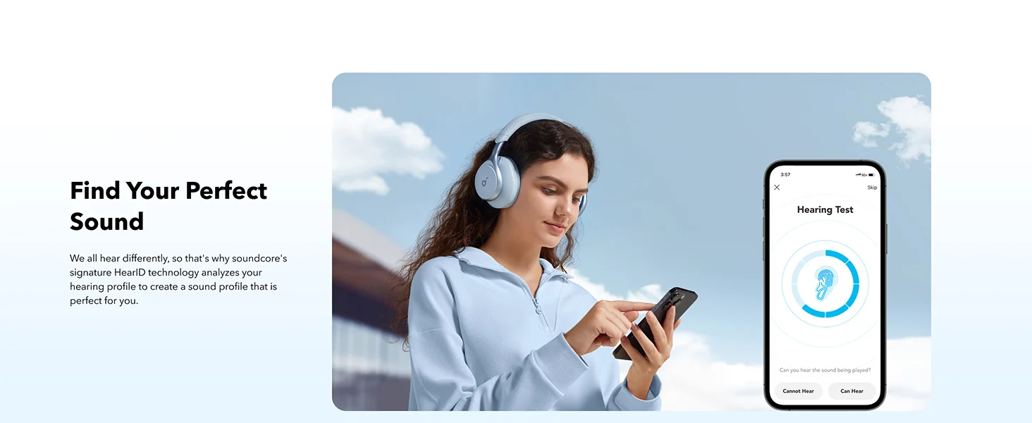 سماعات Anker Soundcore Space One عازلة للضوضاء النشطة، أزرق - Thumbnail 12