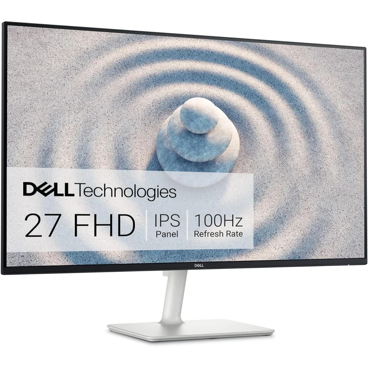 شاشة Dell S2725H 27 إنش IPS فل إتش دي 100 هرتز مع سماعات مزدوجة و2 HDMI باللون الأبيض - Image 2
