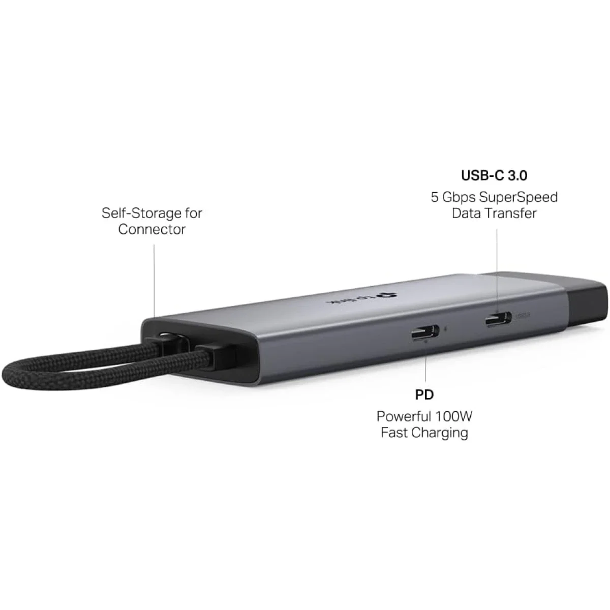 TP-LINK UH5020C USB Type-C 5-in-1 Hub with 4K HDMI, 100W PD and USB 3.0 - Thumbnail 3