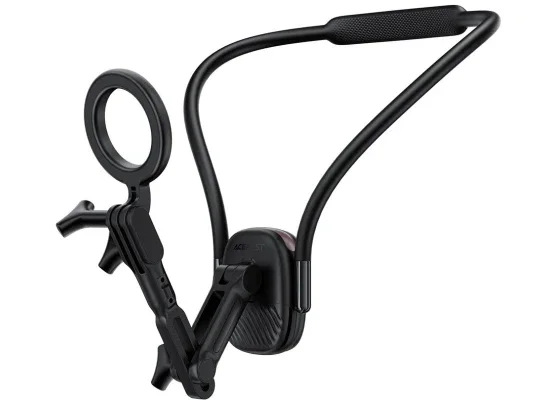 ACEFAST E32 Magnetic Neck Mount Phone Holder Adjustable Hands-Free Chest Stand - Black - Image 9