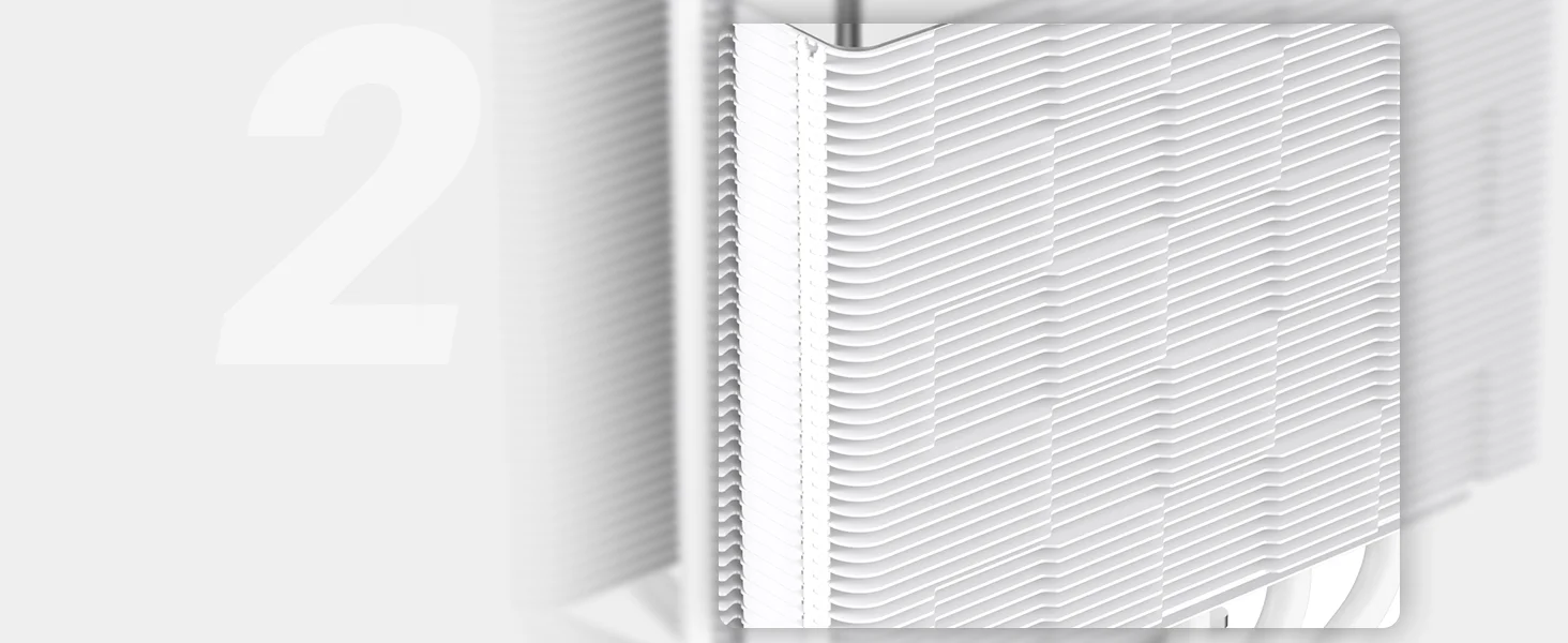 DeepCool AK620 White CPU Air Cooler 260W TDP Dual-Tower with 6 Copper Heat Pipes and Dual 120mm PWM Fans - Image 9