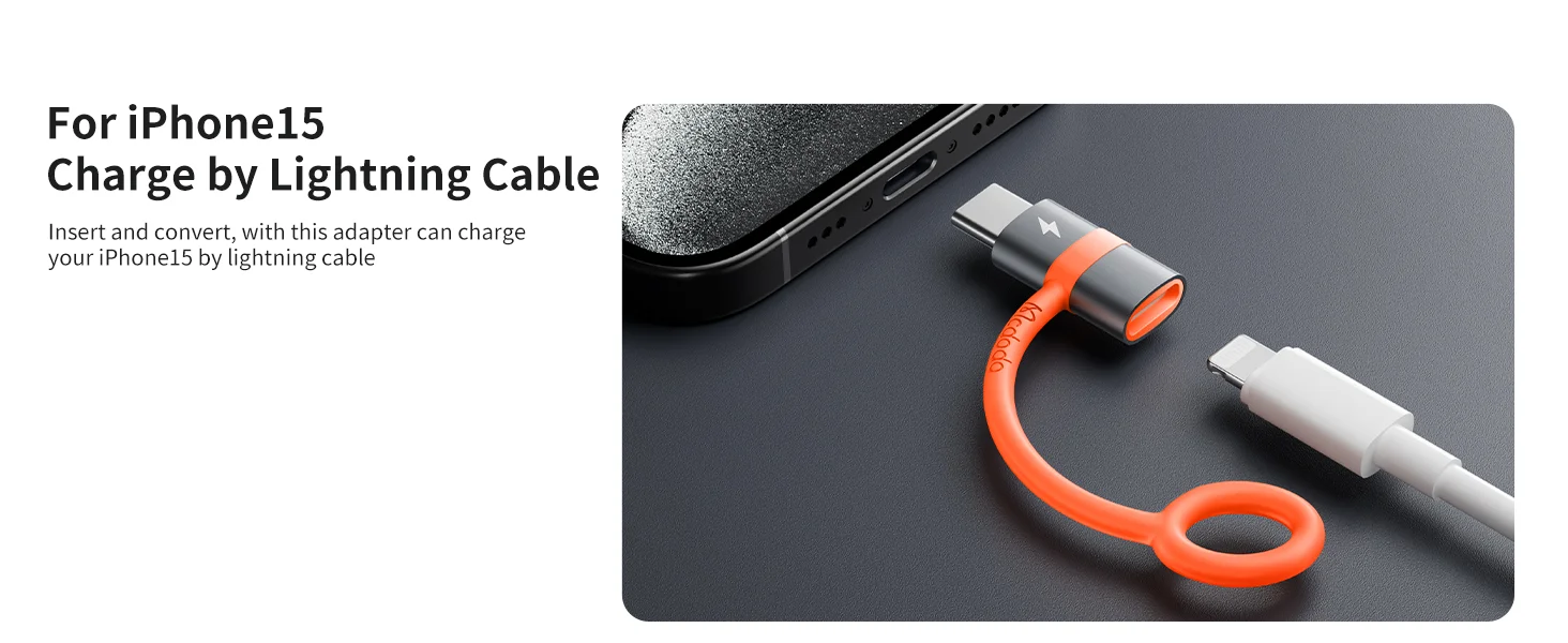 Mcdodo OT-5530 Lightning Female to USB-C Male Adapter 60W PD Fast Charging - Image 9