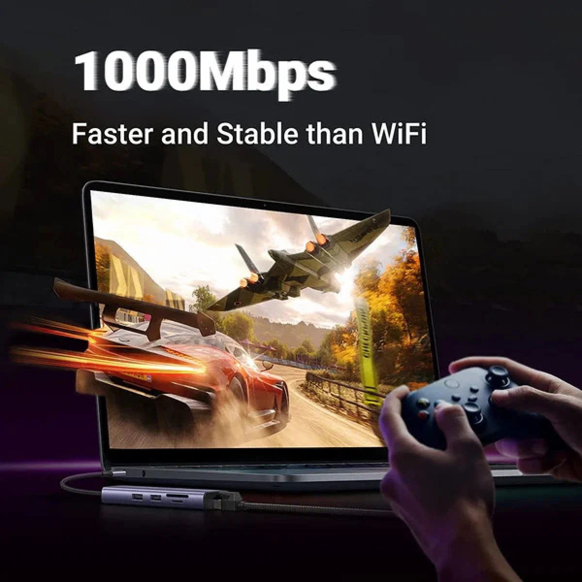 Ugreen 7-in-1 USB-C Hub with 4K 60Hz HDMI, 100W PD & Gigabit Ethernet - Thumbnail 6