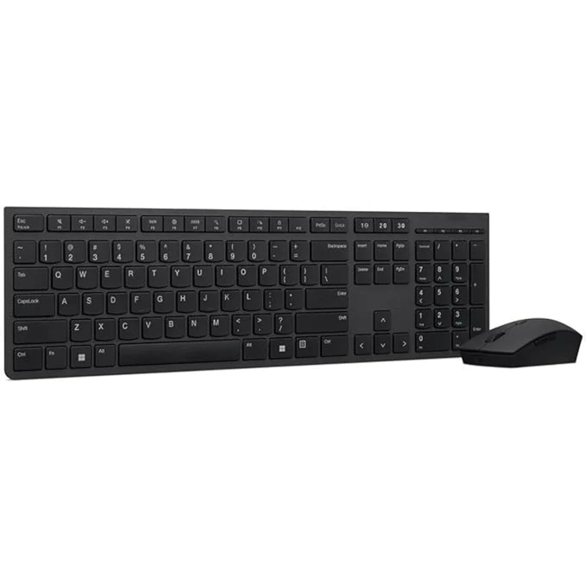 مجموعة Lenovo Professional Slim لاسلكية قابلة لإعادة الشحن لوحة مفاتيح وفأرة بتخطيط عربي/إنجليزي