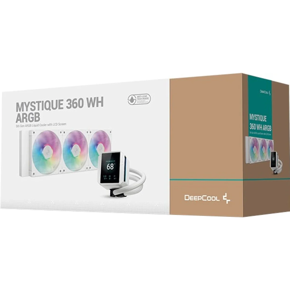 DeepCool MYSTIQUE 360 ARGB LCD Liquid Cooler 360mm White