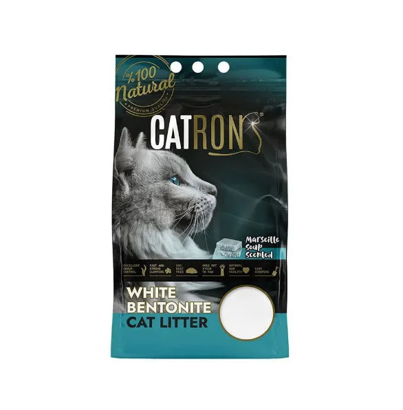 رمل قطط Catron بنتونيت برائحة صابون مرسيليا 5 لتر