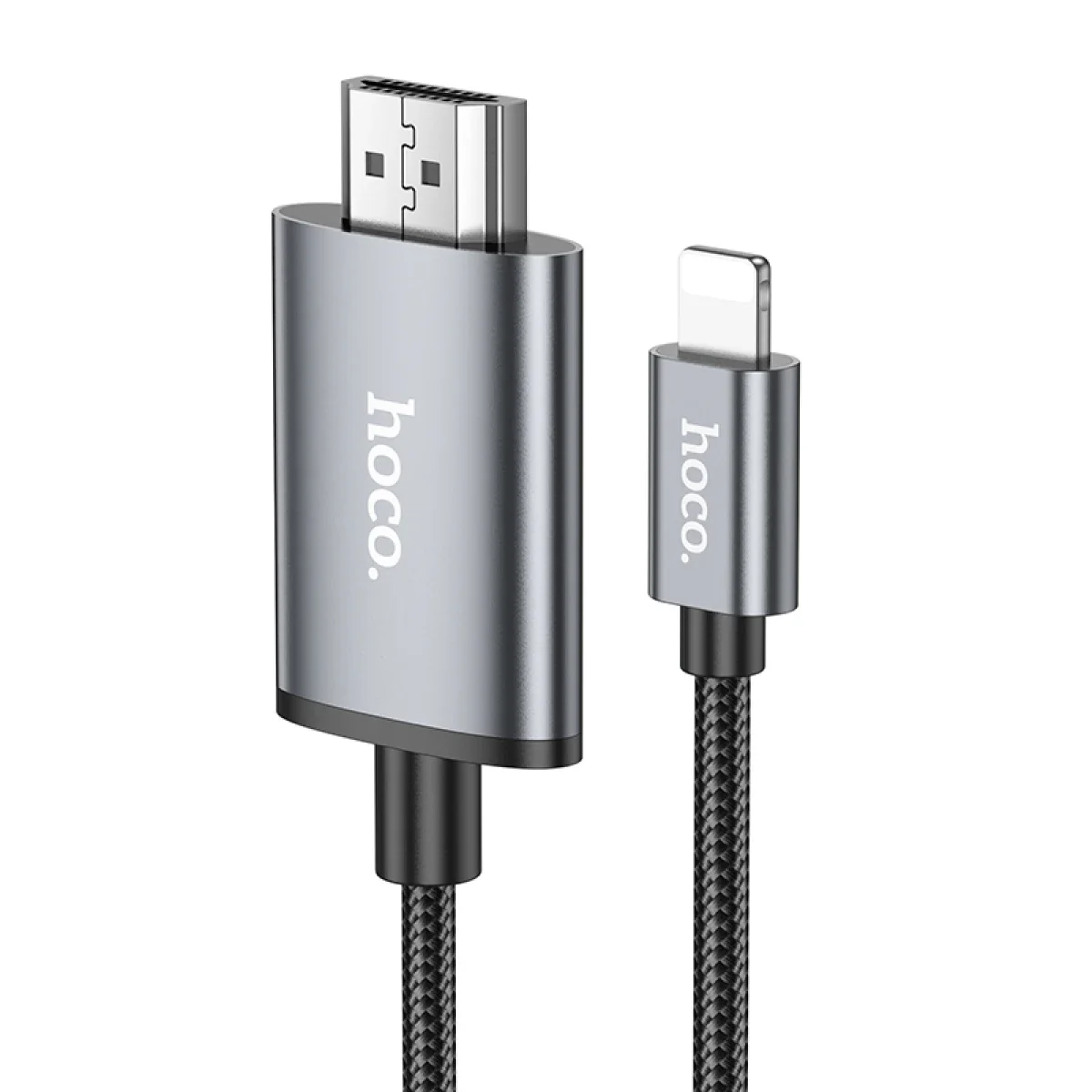 كابل فيديو HOCO UA27 من Lightning إلى HDMI بطول 2 متر ودقة 1080p 60Hz - Thumbnail 2