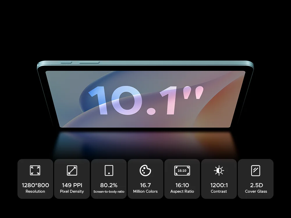 جهاز لوحي DOOGEE Tab A9 Pro VIB Edition 2025 بشاشة 10.1 إنش وواي فاي، 128GB، ذاكرة 4GB + 16GB مشتركة، باقة باللون الأسود - Image 16