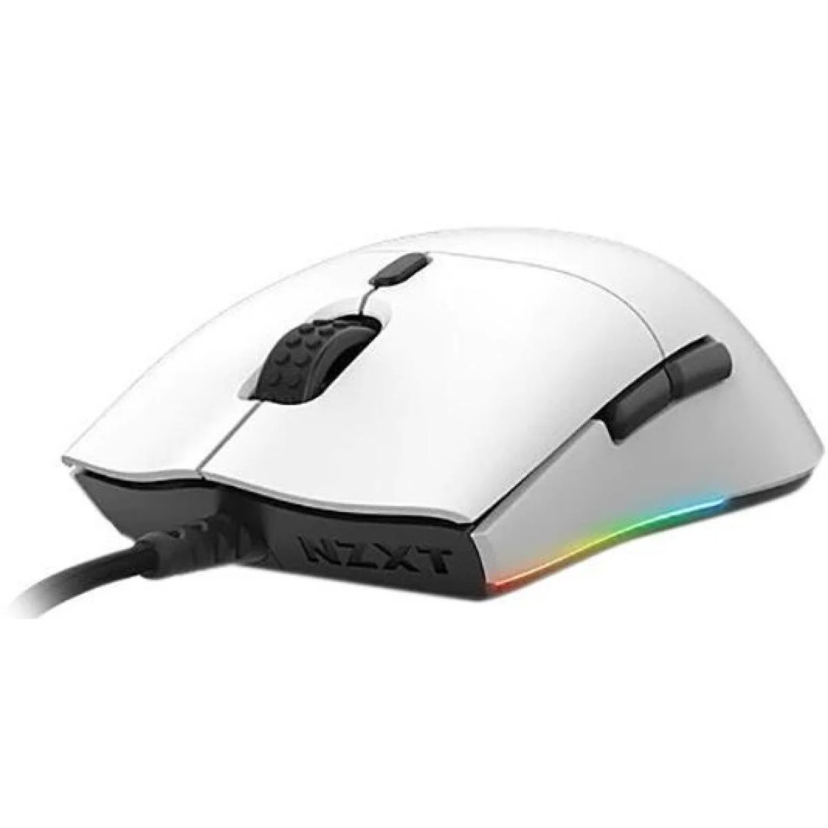ماوس ألعاب NZXT Lift خفيف الوزن ومتناظر RGB بدقة 16K DPI أبيض - Image 2