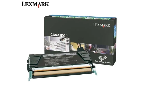 تونر Lexmark C734 أصلي أسود بسعة 8000 صفحة - Image 2
