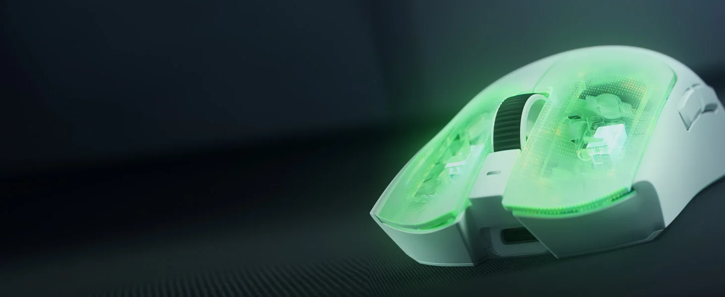 ماوس ألعاب Razer Viper V4 Pro لاسلكي للرياضات الإلكترونية، 50K DPI، أبيض - Thumbnail 20