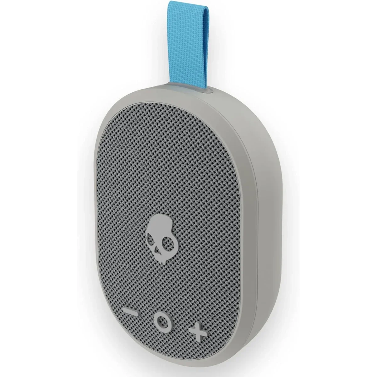 مكبر صوت صغير محمول Skullcandy Ounce لاسلكي بتقنية Bluetooth، مقاوم للماء IPX7، بطارية 16 ساعة - رمادي فاتح